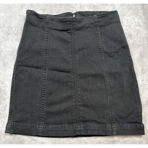 Free People‎ Skirt Women's Sz 4 Black Stretch Short Westminster Basic Capsule